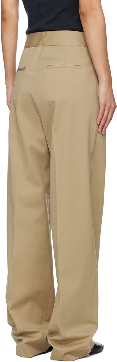 Hlače MSGM MSGM Faille Pleated Trousers Bež | 3841MDP20 257138, 2