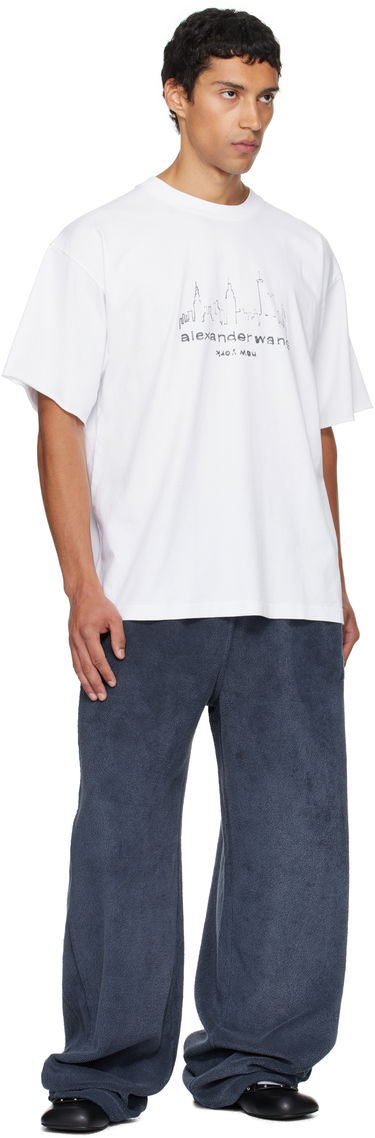 Majica Alexander Wang Alexander Wang Graphic Short Sleeve T-Shirt Bela | UCC3251842, 3