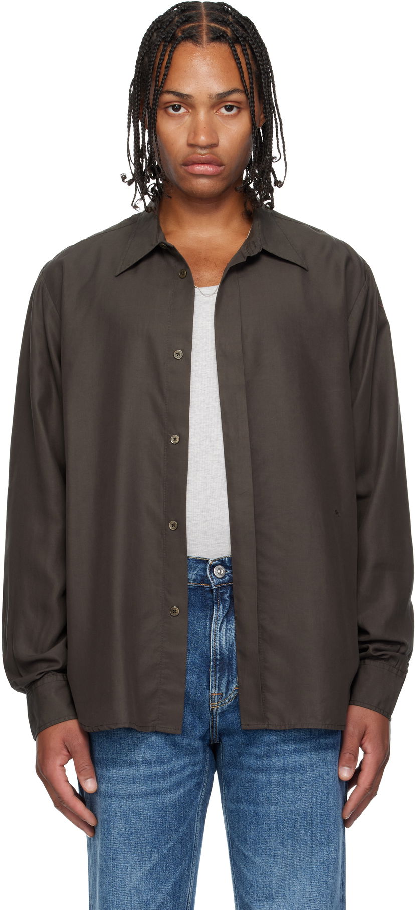 Srajce OUR LEGACY Evening Shirt Rjava | M4252ED