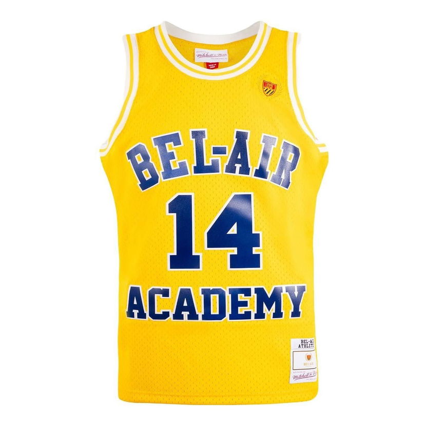Dres Mitchell & Ness Bel-Air Academy 'Smith 14' Jersey Rumena | TMTK4803-MNNYYPPPYELL