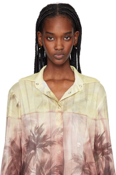 Uhani Palm Angels Palm Angels Palm Crystal Drop Earrings Kovinski | PWOD037S25MAT0017679, 2