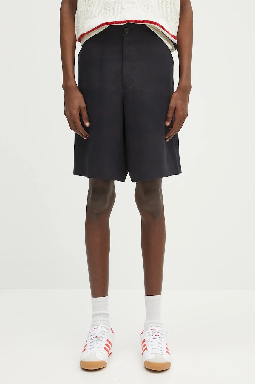 Kratke hlače Paul Smith Paul Smith Linen Shorts Črna | M1R.437Z.P01427, 0