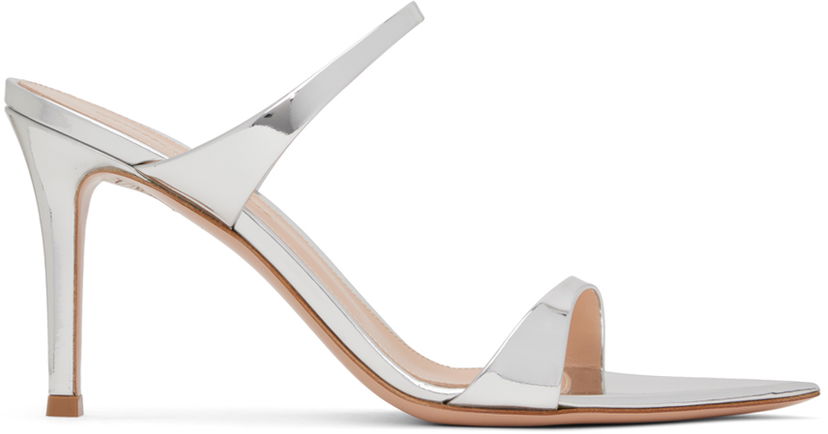Superge in čevlji Gianvito Rossi Gianvito Rossi Strappy Heeled Sandals Kovinski | G15620.85RIC.MET