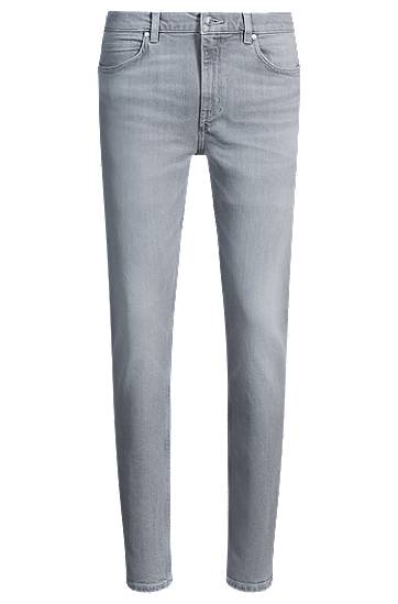Kavbojke BOSS Extra Slim Fit Stretch Denim Jeans Siva | 50537697