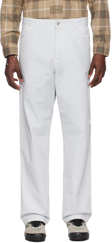 Hlače Carhartt WIP Work In Progress Single Knee Trousers Bela | I031499, 0