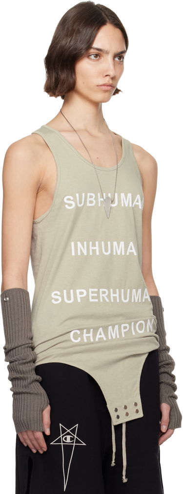 Majica brez rokavov Rick Owens Rick Owens Champion Edition Basketball Tank Top Zelena | CW01E1678 CHJG, 1