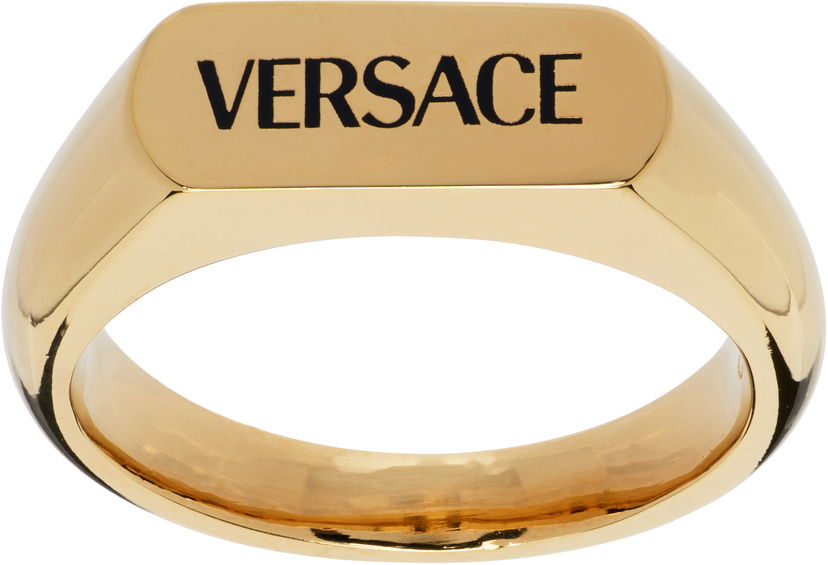 Prstan Versace Versace Logo Gold Ring Rumena | 1019362_1A00638