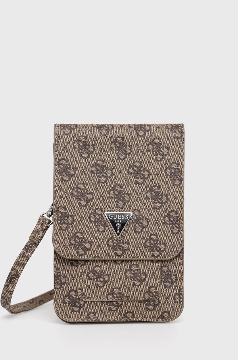 Torba za čez ramo GUESS Crossbody Phone Bag Rjava | GUWBP4TMBR