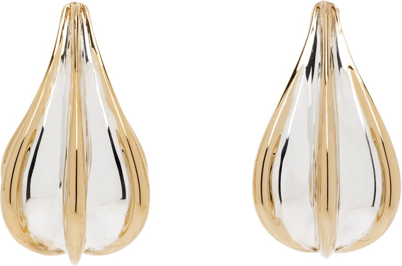 Uhani Bottega Veneta Bottega Veneta Mini Gold & Silver Drop Earrings Kovinski | 838154 V507D