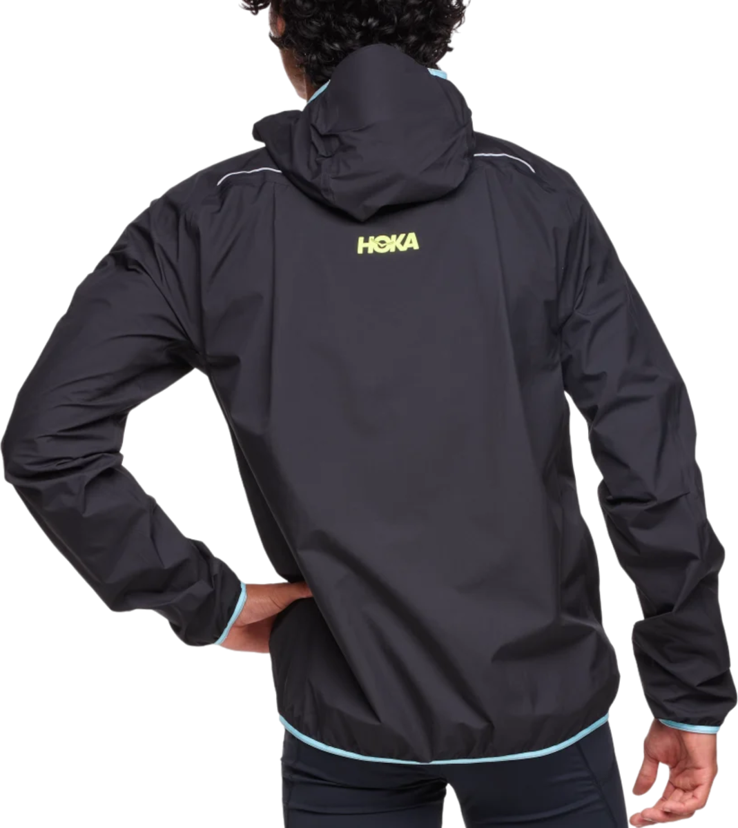 Vetrovka Hoka One One Tecsky Waterproof Jacket Črna | 1156094-blk, 1