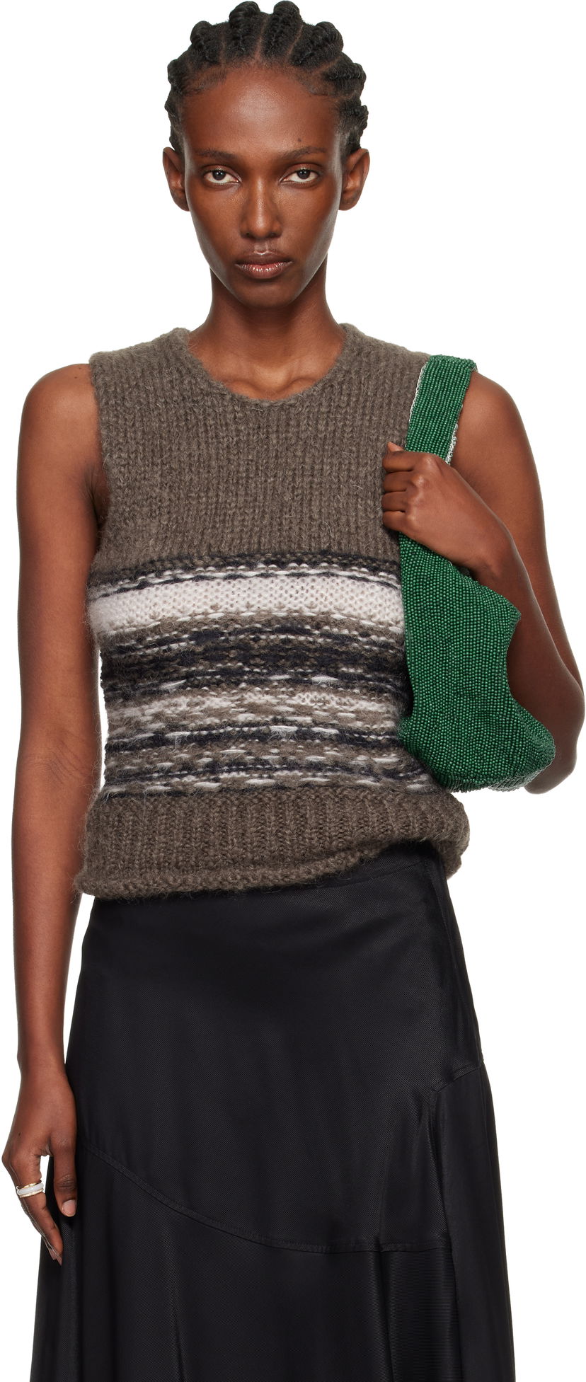 Telovnik OUR LEGACY Pleaser Striped Knitted Vest Večbarvna | W4253PB