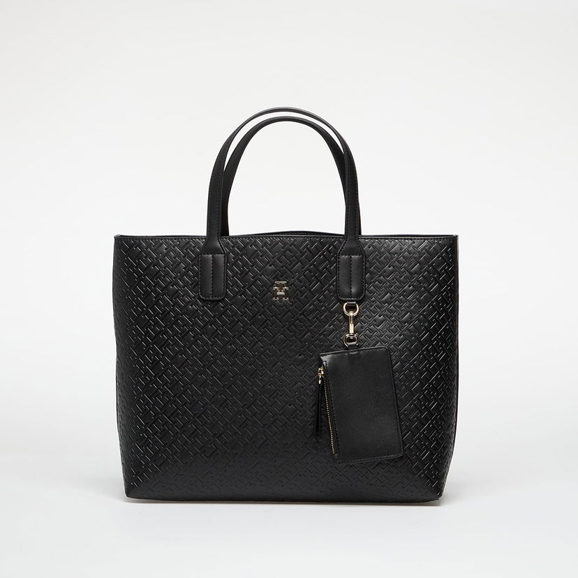 Tote bag Tommy Hilfiger Tommy Hilfiger Icon Tote Bag with Pouch Črna | AW0AW17684 BDS