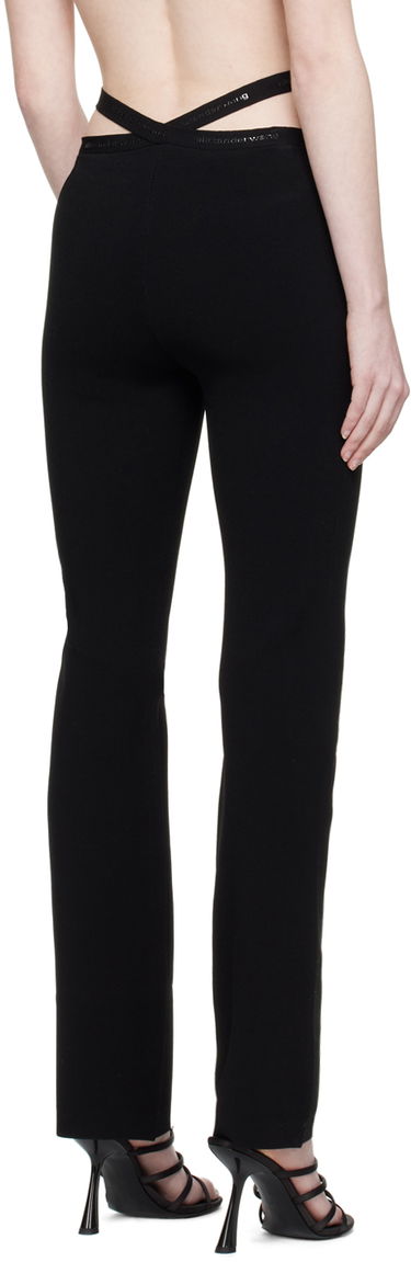 Hlače Alexander Wang Alexander Wang.t Criss-Cross Leggings Črna | 4KC1234016, 2