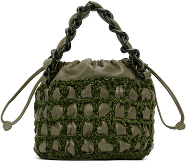 Torbica BY FAR BY FAR Cass Crocheted Drawstring Bag Zelena | 23CRCSACMLGCHLLSMA, 0