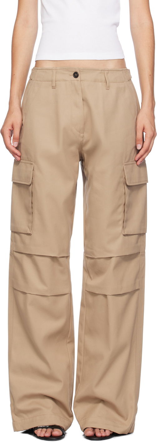 Cargo hlače Coperni Coperni Wide Leg Tailored Cargo Pants Bež | COPP40836