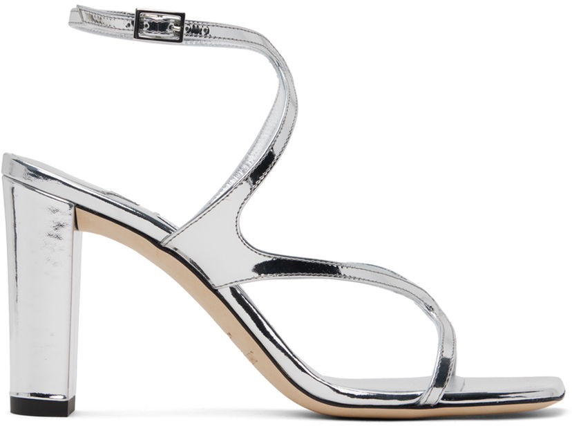 Modni dodatki Jimmy Choo Jimmy Choo Azie 85 Heeled Sandals Kovinski | AZIE 85 QUI