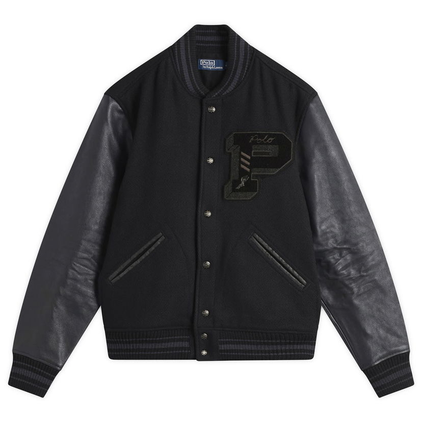 Bomber jakna Polo by Ralph Lauren Varsity Jacket Črna | 710907546001-BLK