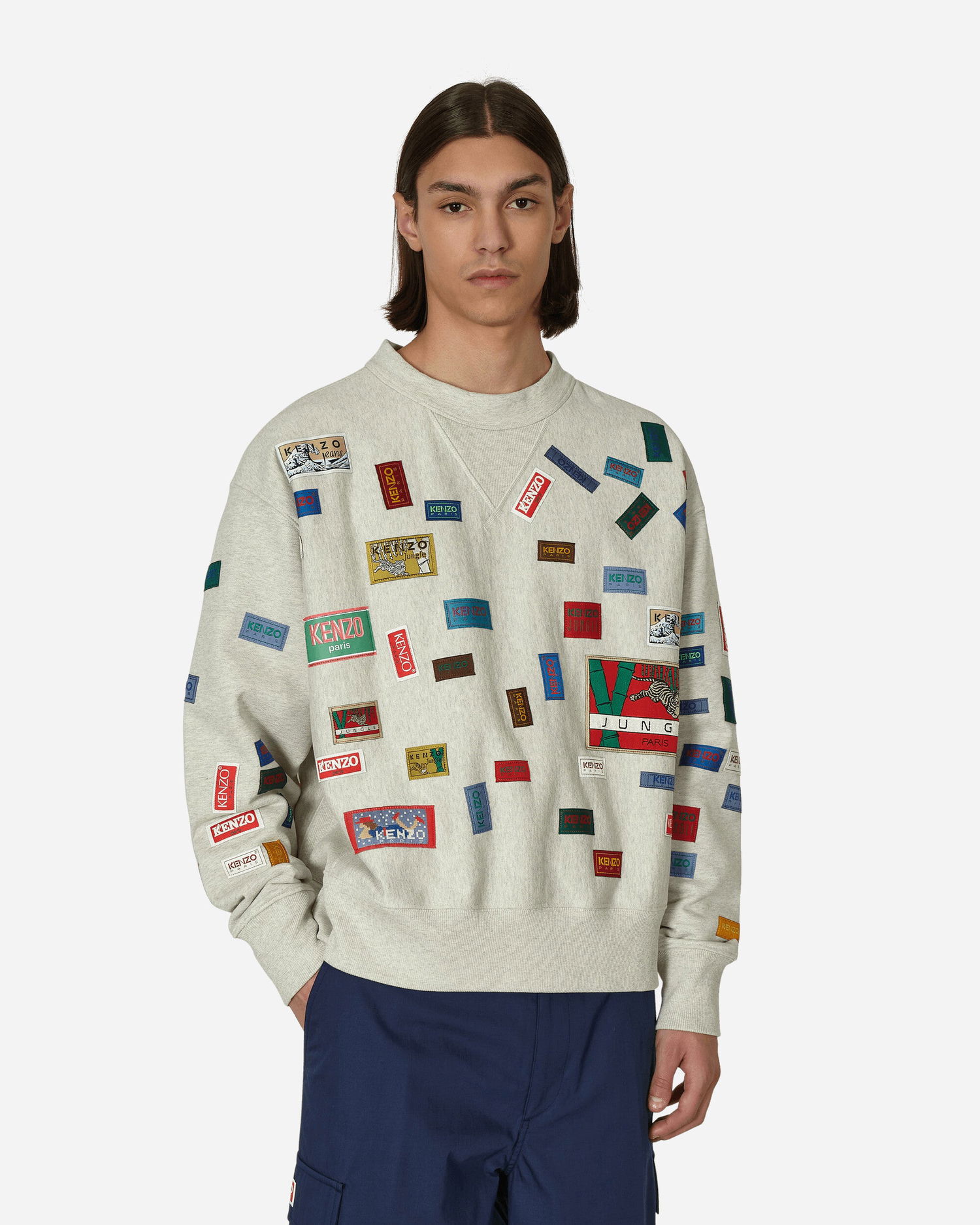 Pulover KENZO Archive Labels Crewneck Sweatshirt Večbarvna | FD55SW4974MC 93, 0