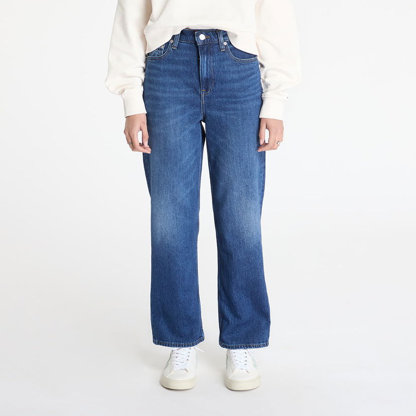 Kavbojke Tommy Hilfiger Tommy Jeans Layla High Rise Slim Straight Jeans W27/L30 Modra | DW0DW20054 1BK