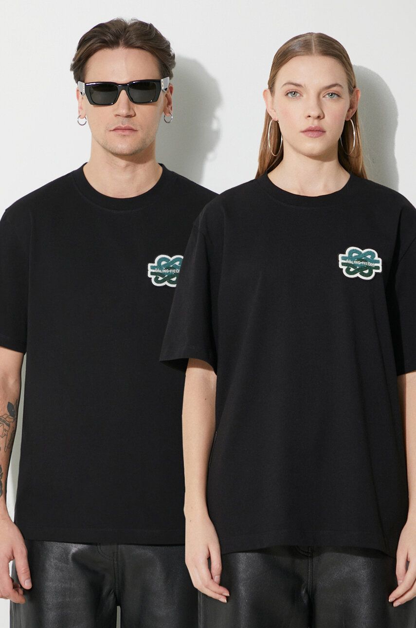 Majica Filling Pieces T-Shirt Gowtu With Application Črna | 74433921861, 0