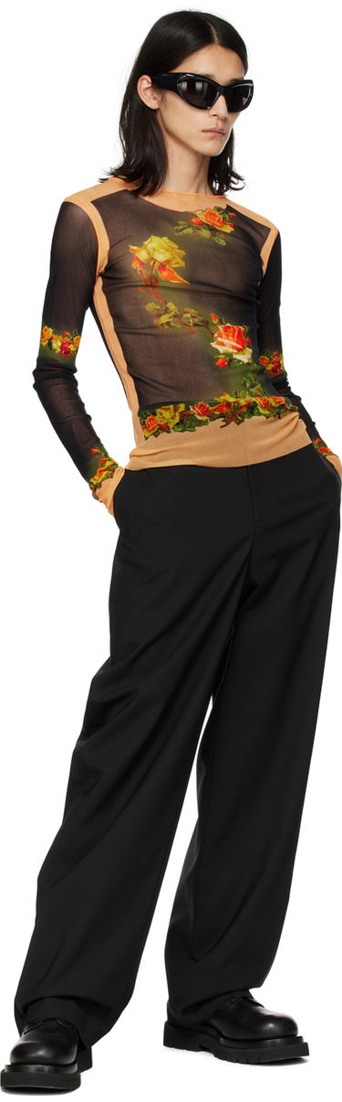 Majica Jean Paul Gaultier Gaultier Fleurs Long Sleeve T-Shirt Oranžna | 23/12-U-TO062-T525-6800, 3