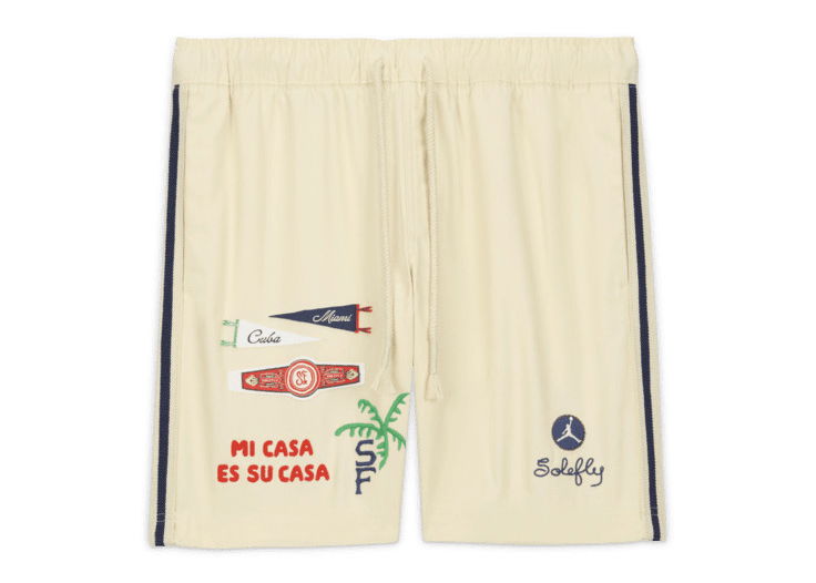 Kratke hlače Jordan Jordan Pro x Solefly Souvenir Shorts Beige Bež | FQ3806-203