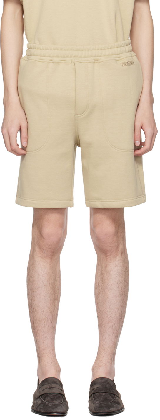 Kratke hlače ZEGNA Drawstring Shorts Bež | N6N101760-262, 0