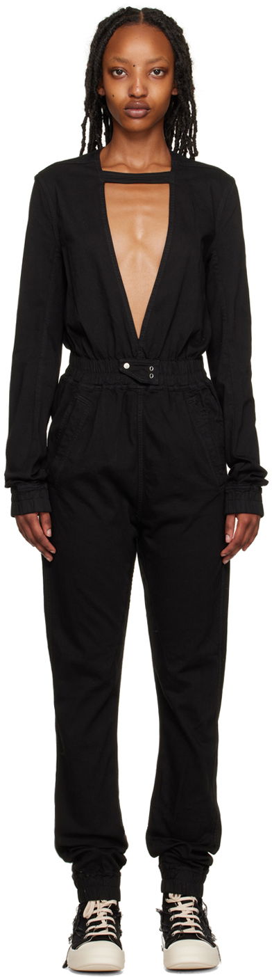 Kombinezon Rick Owens DRKSHDW Eclipse Denim Jumpsuit Črna | DS01C6520 SDO, 0
