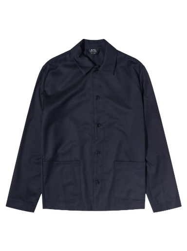 Jakna A.P.C. Kerlouan Wool Work Jacket Mornarica | WOAPO-H03053-IAK