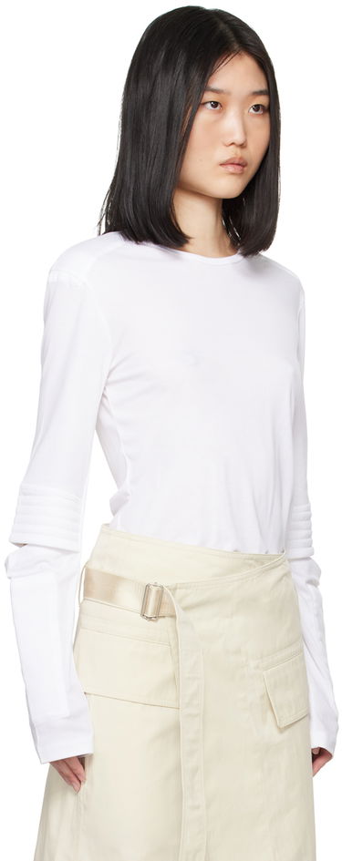 Majica Helmut Lang Helmut Lang Astro Crew Long Sleeve T-Shirt Bela | O05HW502, 1