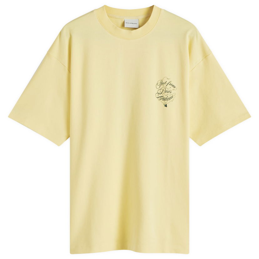 Majica Drôle de Monsieur Not From Paris Madame Caligraphy Graphic T-Shirt Rumena | F-TS226-CO002-BAN