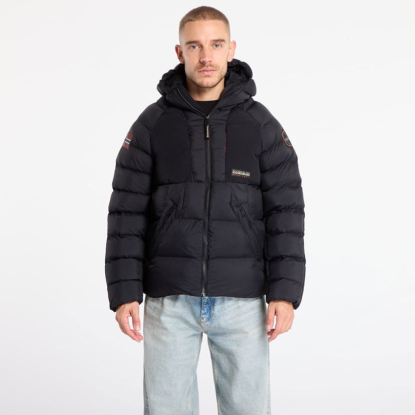 Puhovka Napapijri Hooded Puffer Jacket A-Moesa Puf Črna | NP0A4I1R0411