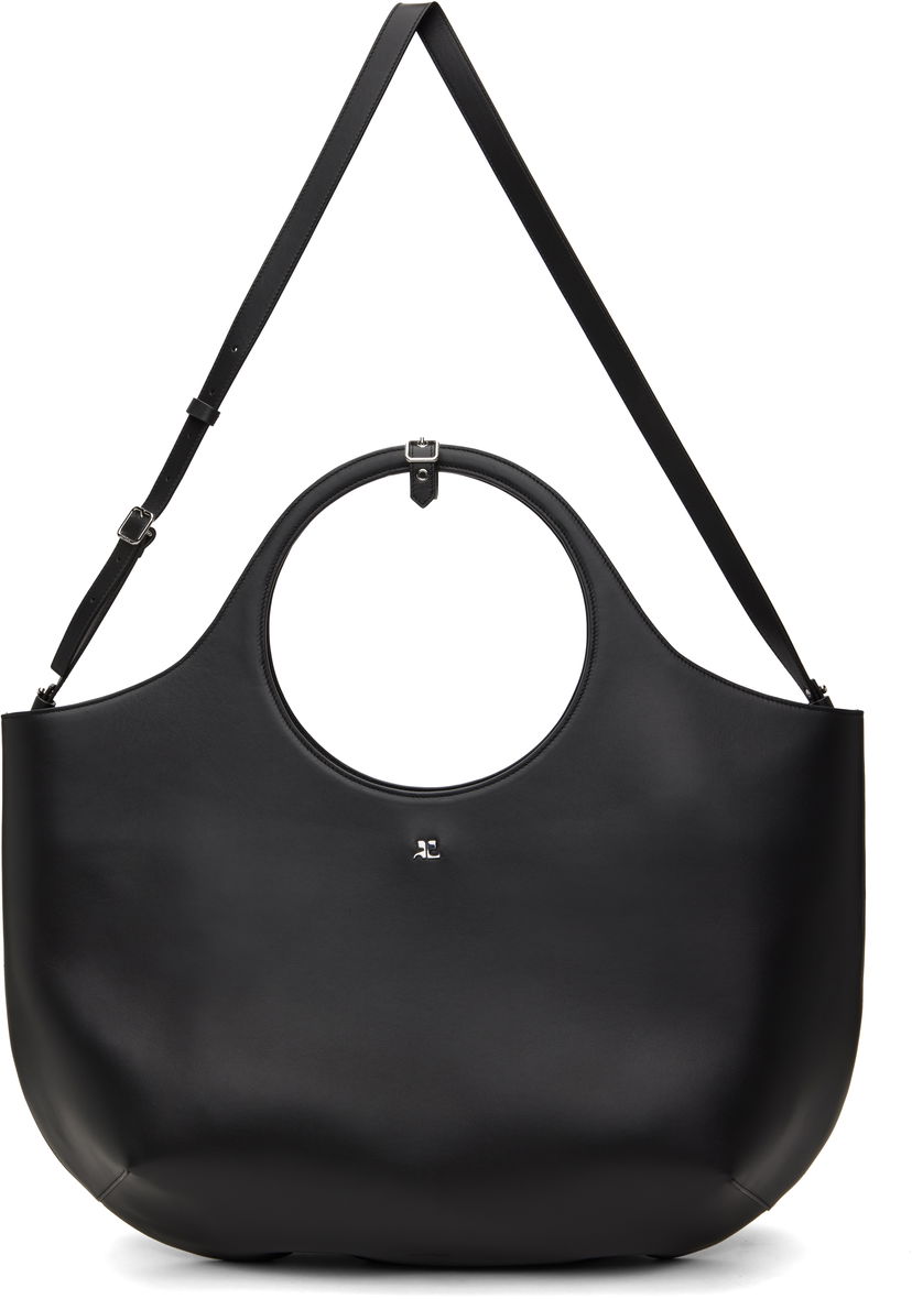 Torbica Courrèges Courrèges Maxi Holy Leather Tote Bag Črna | 424GSA145CR0065