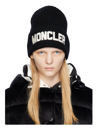 Beanie Moncler Embroidered Črna | I20933B00049M1131