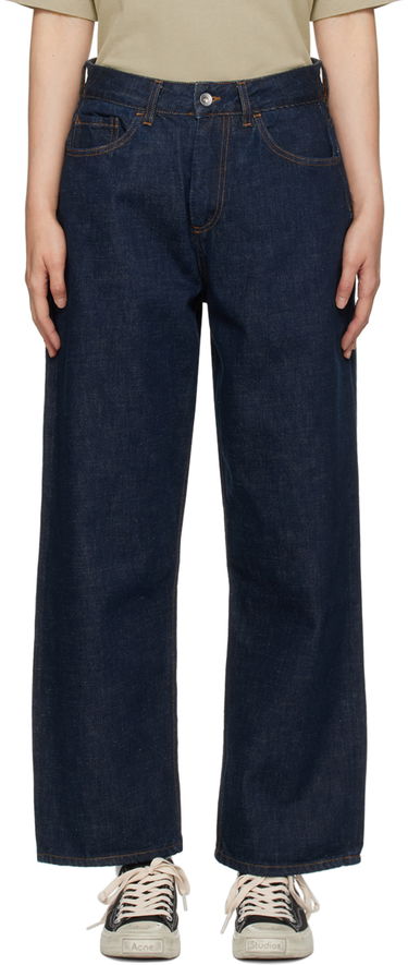 Kavbojke YMC Indigo Straight Leg Jeans Mornarica | Q4AZH, 0