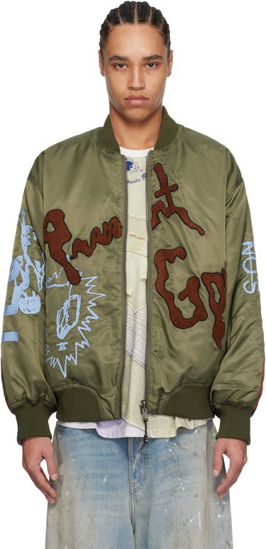 Bomber jakna Perks And Mini Perks and Mini Martine Syms Edition 'Present Goo' Reversible Jacket Zelena | 39197, 0