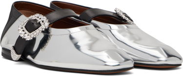 Obleke Wales Bonner Wales Bonner Glide Ballerina Flats Kovinski | WBW43010B, 3