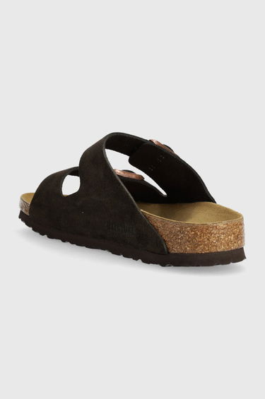 Superge in čevlji Birkenstock Birkenstock Arizona Suede Slides Rjava | 1027083, 2