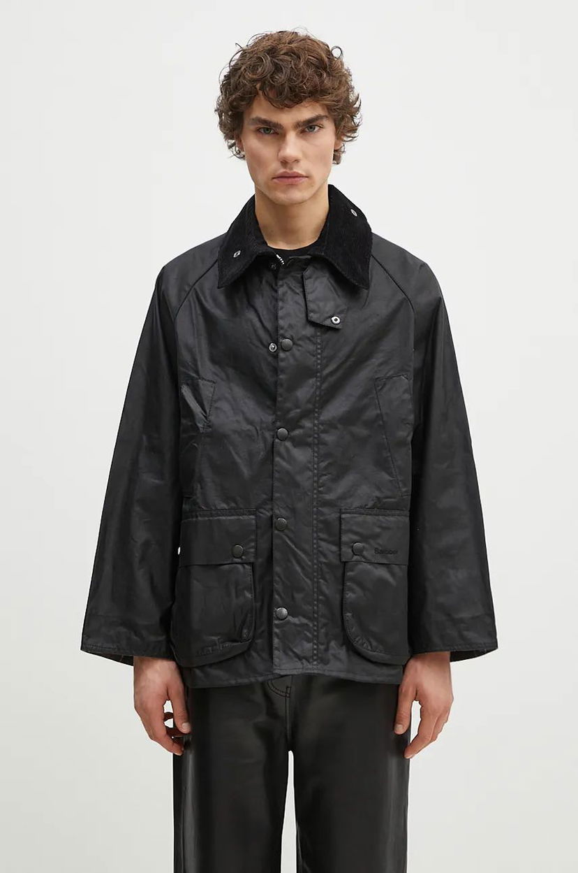 Dežni plašč Barbour OS Bedale Wax Jacket Črna | MWX1679