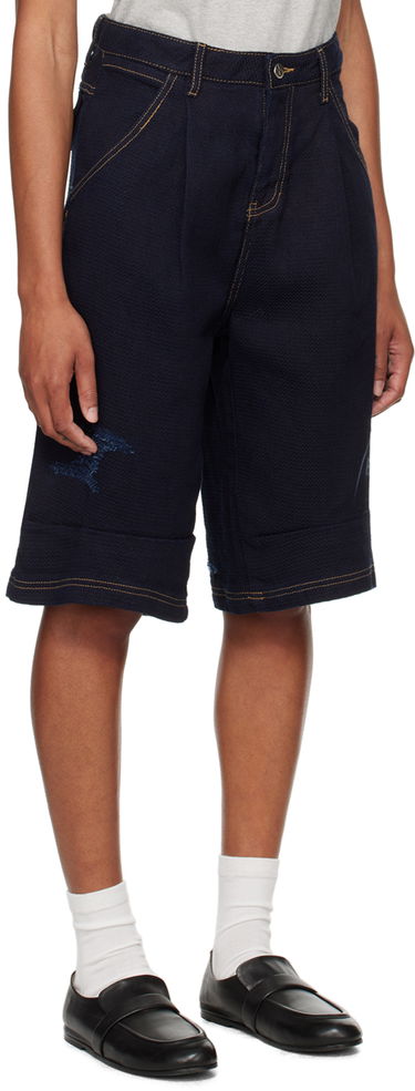 Kratke hlače ADER ERROR Printed Denim Shorts Mornarica | BN01SSJE0203BL, 1