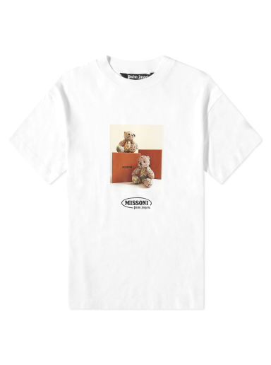 Majica Palm Angels x Missoni Bear Tee Bela | PMAA001F21JER0310110