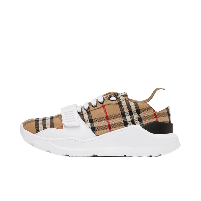 Superge in čevlji Burberry Regis Sneakers 'White & Beige' Bež | 8048577