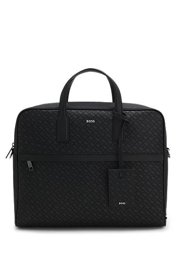 Potovalna torba BOSS BOSS Monogram Document Case Črna | 50552587