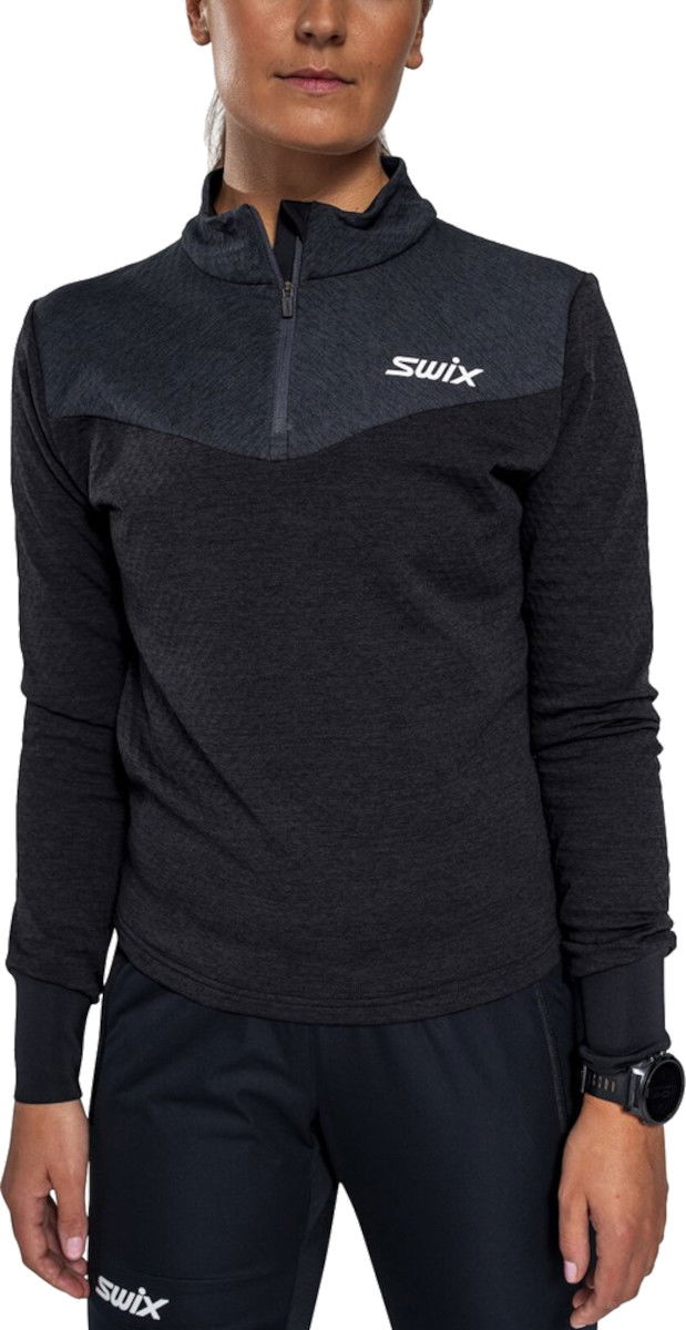 Srajce SWIX Swix Dynamic Midlayer Half Zip Top Črna | 10084-23-10150