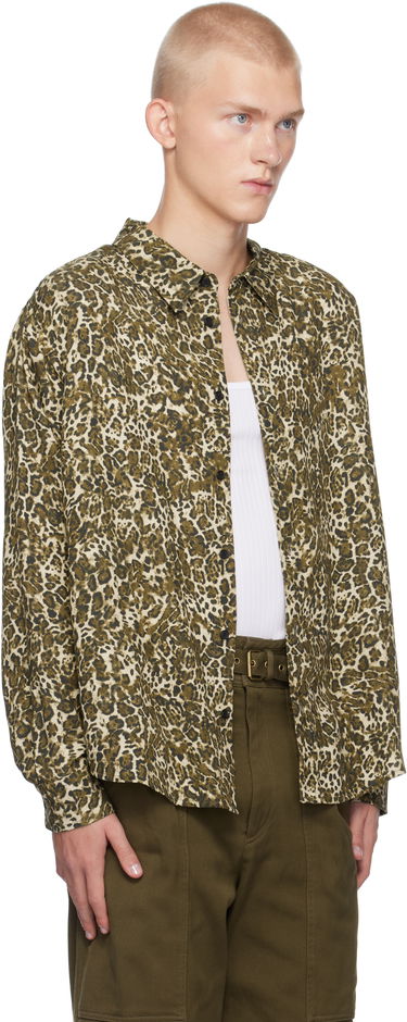 Srajce ISABEL MARANT Isabel Marant Cybilio Leopard Print Shirt Bež | CH01B-B4I03H, 1