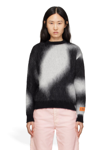 Pleteni pulover HERON PRESTON Aop Sweater Črna | HWHE016F23KNI0011001