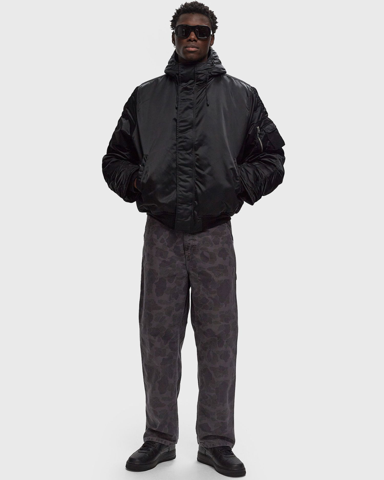 Bomber jakna Alpha Industries N-2B PRIMALOFT Hooded Bomber Jacket Črna | 758101-03, 1