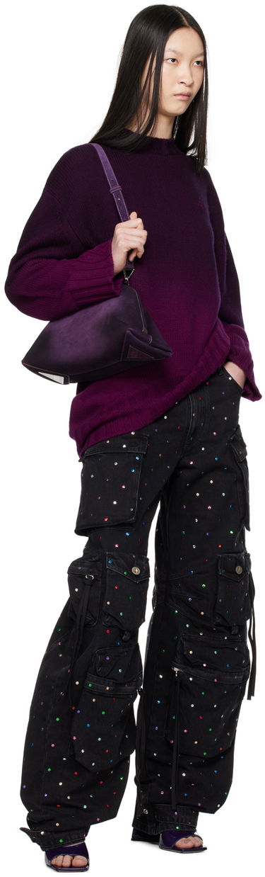 Pleteni pulover The Attico Attico Gradient Wool Sweater Lila | 248WCA360 KW046, 3