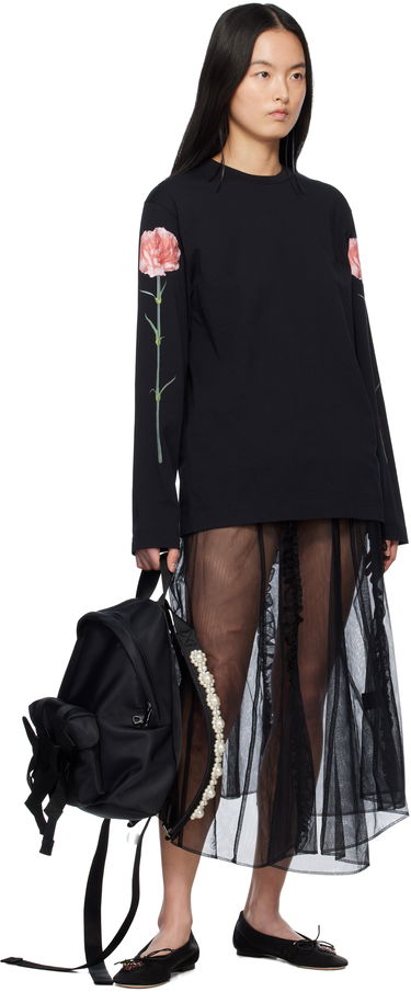 Nahrbtnik Simone Rocha Simone Rocha Beaded Utility Bow Backpack Črna | BAG179TB 0761, 3