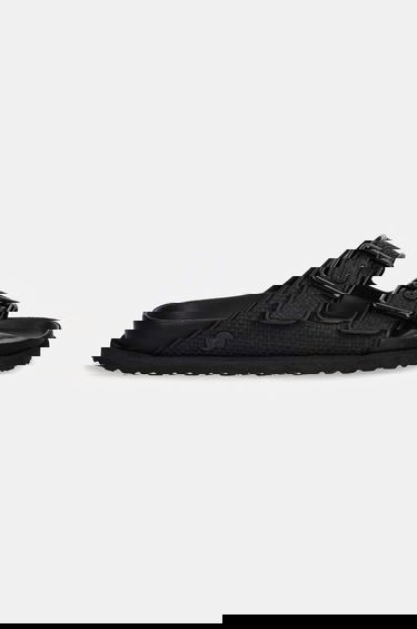 Superge in čevlji Birkenstock Birkenstock 1774 Arizona Raffia Luxe Slides Črna | 1028834, 1